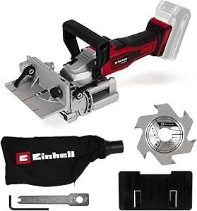 Einhell Akülü Yassı Dübel Frezesi TE-BJ 18 Li-Solo Power X-Change (18 V, Li-Ion, Kademesiz Açı/Yükseklik Ayarı, 6 Kademeli Derinlik Ayarı, Akü ve Şarj Cihazı Dahil Değildir) – 4350630