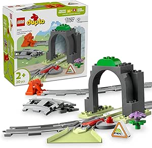 LEGO DUPLO Town Tren Tüneli ve Rayları Ek Macera Seti 10425-2 Yaş ve Üzeri Okul Öncesi Çocuklar için Eğitici ve Yaratıcı Tren Oyuncağı, Hediye Fikri (20 Parça)