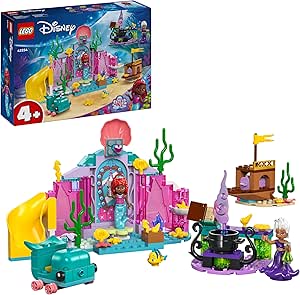 LEGO Disney Princess Ariel’in Kristal Mağarası 43254 – 4 Yaş ve Üzeri Çocuklar İçin Deniz Kızı ve Balık Figürleri İçeren Yaratıcı Oyuncak Yapım Seti (141 Parça)
