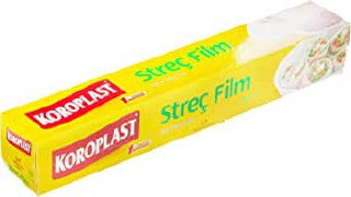 Koroplast Streç Film 33 metre, Şeffaf Gıda Saklama Streci BPA İçermez, Koku Hapsi, Kapak Görevi Gören Pratik Kullanım, Taze Kahvaltılık, Yemek, Meyve ve Sebze Saklama için Kullan At Streç Film 33 mt