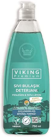 Viking Premium Bulaşık Deterjanı Fesleğen & Limon 750 ml