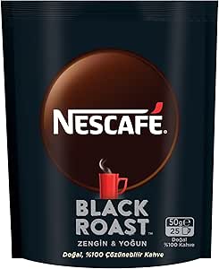 Nescafé Black Roast Çözünebilir Kahve 50 g Ekonomik Paket
