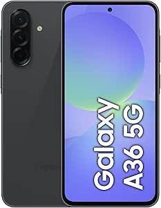 Samsung Galaxy A36 5G, Android Akıllı Telefon, 256GB Depolama, 8GB RAM, Siyah, 6x İşletim Sistemi Güncellemesi, Büyük Ekran, Sekiz Çekirdekli İşlemci