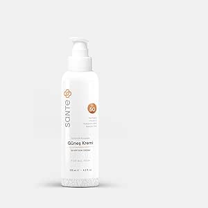 santeplus Leke Karşıtı Su Bazlı 50 Spf Yüksek Koruma Yağsız Güneş Kremi, 125ml