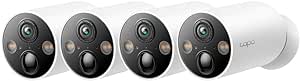 Tapo TP-Link C425(4-pack), 2K QHD Kablosuz Bataryalı Güvenlik Kamerası, Yapay Zeka Desteği, Renkli Gece Görüşü, 300 Gün Şarj Süresi, IP66, Yerel/Bulut Depolama, 150° Geniş Açılı, Solar Panel Desteği