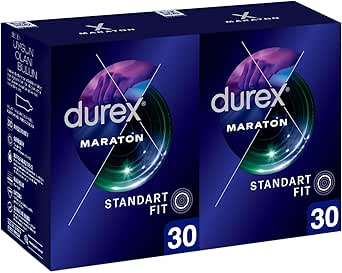 Durex Maraton Geciktiricili Prezervatif 60’lı 30 x 2 Adet, 30’lu + 30’lu