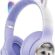 Sunix Wireless 5.3 Stereo Kedili Kulak Üstü Bluetooth Kulaklık Mor BLT-45