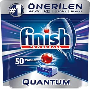 Finish Quantum 50 Kapsül Bulaşık Makinesi Deterjanı Tableti (1 x 50 Kapsül)