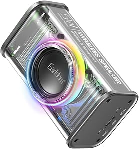Earldom RGB Led Işıklı Bluetooth 5.1 Kablosuz Hoparlör