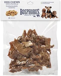BOSPHORUS Köpek Çiğneme Ödülü, Kurutulmuş Dana İşkembe, 100 Gram