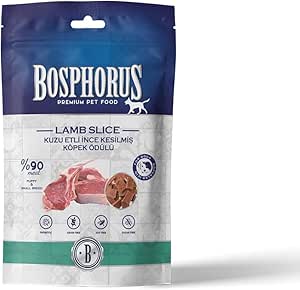 BOSPHORUS Kuzu Etli İnce Kesilmiş Köpek Ödülü, 80 Gram