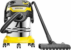 Kärcher Islak/Kuru Süpürge WD 5 S V-25/5/22, Üfleme Fonksiyonu, Güç: 1100 W, Paslanmaz Çelik Hazne: 25 L