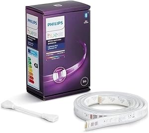 Philips HueWCA Renkli Akıllı LED Şerit, 1 metre, V4 Bluetooth Özellikli, Ekleme/Uzatma Şeridi, Adaptör dahil değildir