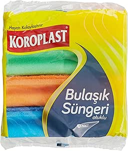 Koroplast Oluklu Bulaşik Süngeri 8’li (1 x 8 Adet)
