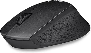 Logitech M330 Sessiz Kablosuz Mouse, Sağ Elle Kullanıma Uygun, 10 m Kullanım Mesafesi, 1.000 DPI Yüksek Hassasiyetli Optik İzleme, 18 Ay Pil Ömrü, Siyah