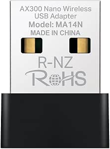 Mercusys MA14N; AX287 Mbps, Nano Tasarım, Kolay Kurulum, Linux ve Windows(11/10/7) Destekli, Wi-Fi 6 USB Adaptör