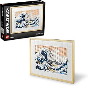 LEGO Art Hokusai – Büyük Dalga 31208 – Sanatsever Yetişkinler için Japon Tablosu Yapım Seti, Duvar Dekoru Olarak Sergilenebilen Dekoratif Hediye Fikri ve İnşa Edilebilir Sanat Projesi (1810 Parça)
