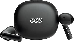 QCY AilyBuds E10 Bluetooth Kulaklık – HiRes – LDAC – Çift Cihaz – Oyun Modu 4 Mics ENC Kulakiçi Kulaklık Siyah