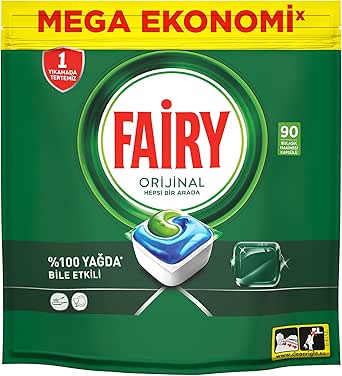 Fairy Hepsi Bir Arada Bulaşık Makinesi Deterjanı Kapsülü/Tableti 90 Yıkama Özel Seri