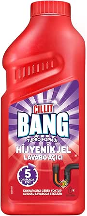 Cillit Bang Turbo Hijyenik Jel Lavabo Açıcı 500ml