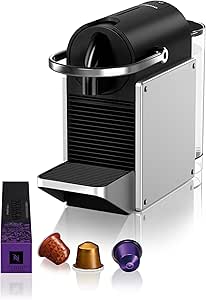Nespresso D62 Pixie Kahve Makinesi,Gümüş
