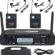 Hepa Merz URX-186HH UHF 2×100 Kanal Çiftli Kablosuz Yaka ve Headset Mikrofonu, Çift Anten LCD, Ekran