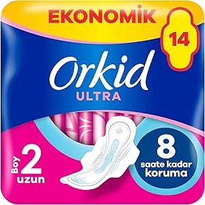 Orkid Ultra Extra Hijyenik Ped Uzun Ekonomik Paket 14 Ped