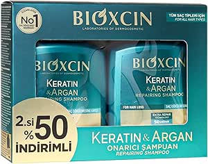 Bioxcin Keratin Argan Şampuan 300 ML 2.si%50 İndirimli