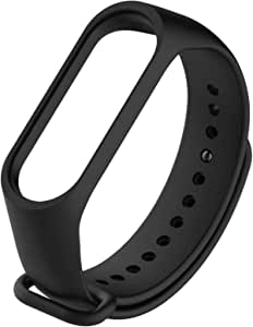 Microsonic Xiaomi Mi Band 3 / Mi Band 4 için Silikon kordon Siyah