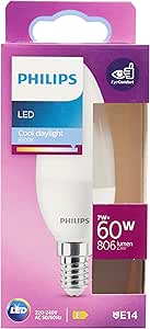 Philips LED 60W B38 E14 Mum Tipi Beyaz Işık Dim Edilmez Ampul