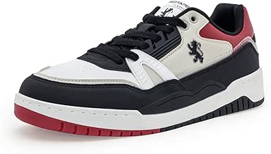 Red Tape RSL002, Erkek Sneaker, Siyah/Kırmızı, 43