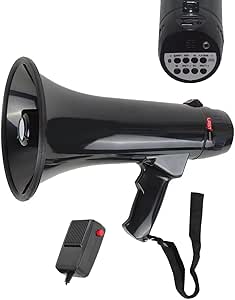 Lastvoice MGF-120USB-BT Mayklı Askılı EL Megafon 120 Watt (Şarjlı Bluetooth USB Siren Kayıt)