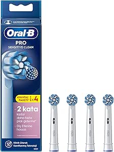 Oral-B Sensitive X-Filament Şarjlı Diş Fırçası Yedek Başlığı 4 Adet