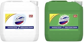 Domestos Çamaşır Suyu Seti (Ultra Beyaz + Çam Ferahlığı, 2x3240ml)