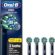 Oral-B Cross Action X-Filament Siyah Şarjlı Diş Fırçası Yedek Başlığı 4 Adet