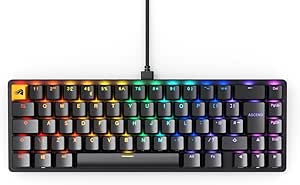 Glorious PC Gaming Race GMMK2 QTR Modüler Hotswap Mekanik Compact RGB Siyah Klavye…