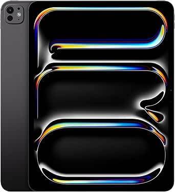 Apple iPad Pro 13 inç, M4 çip ile: Ultra Retina XDR Ekran, 256 GB, 12 MP Ön/Arka Kamera, LiDAR Tarayıcısı, Wi-Fi 6E, Face ID, Tüm Gün Süren Pil Ömrü — Uzay Siyahı