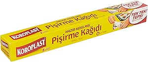 Koroplast Hazır Kesilmiş Pişirme Kağıdı 16 adet 42×37 cm, Helal Sertifikalı BPA İçermez, Fırında Tavuk, Et, Tatlı, Börek Pişirmek için Yüksek Isıya Dayanıklı Hazır Fırın Pişirme Kağıdı Yapışmaz Yanmaz