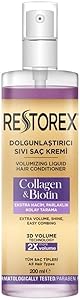Restorex Dolgunlaştırıcı Sıvı Saç Kremi Kolajen & Biotin 200 Ml