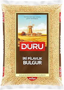 Duru İri Pilavlık Bulgur 5 Kg, Doğal Taş Değirmende Üretilmiş, Lif ve Protein Kaynağı, Dolma ve Pilavlar İçin İdeal