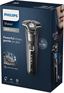 Philips 5000 Serisi Tıraş Makinesi, Sinekkaydı Tıraş, Skin IQ Teknolojisi, Islak ve Kuru Kullanım, Hassas Düzeltici Başlık – S5887/10