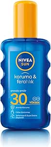 NIVEA SUN SPF30 Güneş Koruyucu Vücut Spreyi 200ml, Ferahlatıcı, Suya Dayanıklı, Anında UVA UVB Koruması