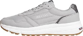 Tommy Hilfiger FASTON MIX ESS Erkek Spor Ayakkabı, Gri, 44