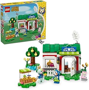 LEGO Animal Crossing Able Sisters Giyim Mağazası 77055, 6 Yaş ve Üzeri Kız ve Erkek Çocukları İçin Yaratıcı Oyuncak Yapım Seti, Rol Yapma, Yaratıcı Hediye Fikri (322 Parça)