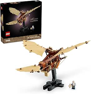 LEGO Icons Leonardo da Vinci’nin Uçan Makinesi 10363 – Tarih ve Havacılık Meraklısı Yetişkinlere Özel Dekoratif Yapım Seti, Hediye Fikri (493 Parça)