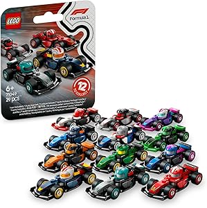 LEGO F1 Koleksiyonluk Yarış Arabaları 71049-6 Yaş Üzeri Çocuklar için Ferrari ve McLaren Dahil 12 Formula 1 Takımının Mini…