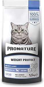 Pronature Pirinçli ve Hamsili Kısırlaştırılmış Kedi Maması 1.5kg