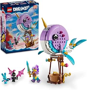 LEGO DREAMZzz Izzie’nin Deniz Gergedanı Balonu 71472 – 7 Yaş ve Üzeri için Deniz Temalı Yaratıcı Oyunları Teşvik Eden Eğlenceli Oyuncak Yapım Seti, Hediye Fikri (156 Parça)