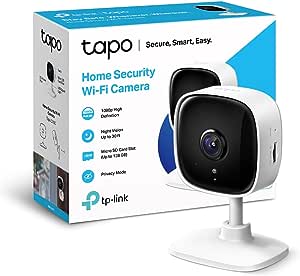 TP-Link Tapo C100, 1080P Full HD, Hareket Tespit ve Takibi, 9m Gece Görüşü, Çift Yönlü Sesli İletişim, Sesli Alarm, Bulut/Yerel Depolama, İç Mekan Wi-Fi Güvenlik Kamerası