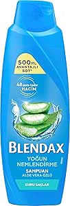 BLENDAX Yoğun Nemlendirme Aloe Vera Özlü Şampuan, 500 ml
